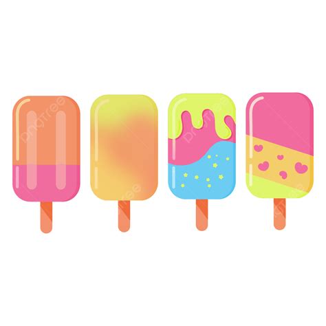 Popsicle Ice Cream Clipart Hd PNG, Ice Cream Popsicles Flat ...