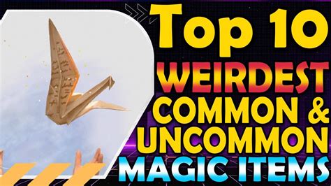 Top 10 Weirdest Common & Uncommon Magic Items in DnD 5e - YouTube