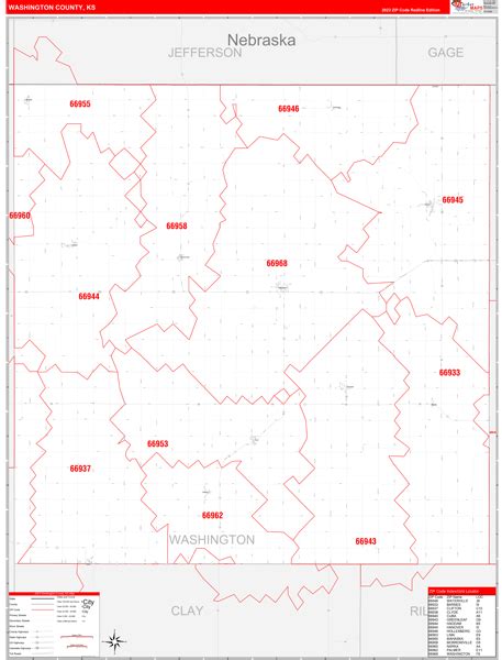 Maps of Washington County Kansas - marketmaps.com