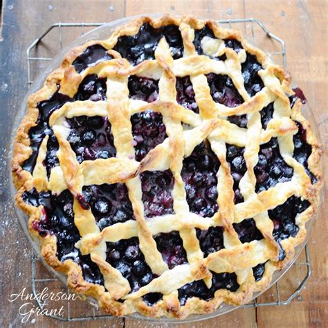 Blueberry Pie with a Twisted Lattice Crust | anderson + grant