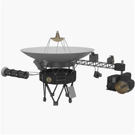 space probe voyager 1 3d model