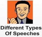 Different Types Of Speeches