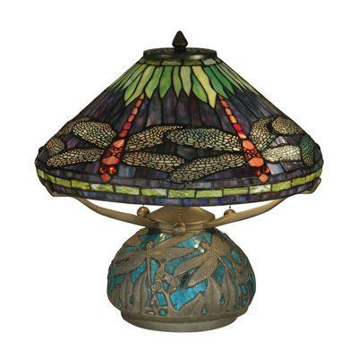 Dale Tiffany TT10518 Dragonfly Medley Table Lamp | Lamp, Stained glass lamp shades, Tiffany lamps