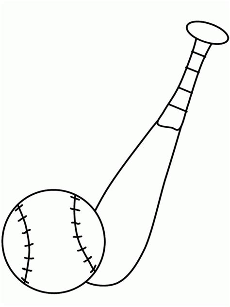 Baseball Bat Coloring Sheet - ClipArt Best