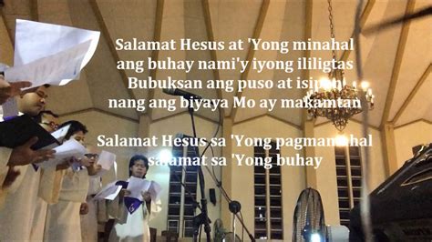 Salamat Hesus - Misa Delgado Chords - Chordify