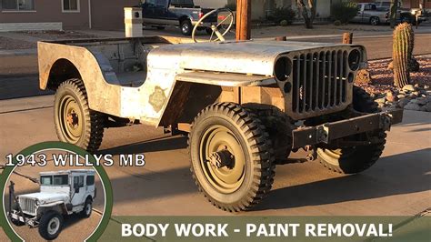 1943 Willys MB Restoration | Paint and Accessories Removal | ASMR - YouTube