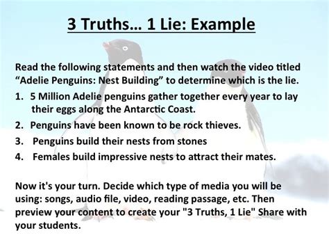 2 Truths 1 Lie Examples - AnnaewaLevine