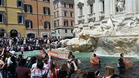 Trevi Fountain Water Turns Black in Rome Climate Protest