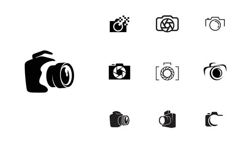 Camera Logo design concept, set of 10 4465510 Vector Art at Vecteezy