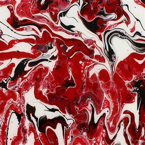 original fluid art circular abstract red by adam regester design | notonthehighstreet.com