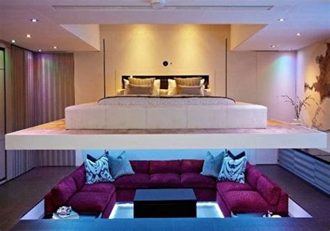 Elevator bed! | Hideaway Bed | Pinterest | Sunken living room, Small apartment design, Bedroom ...