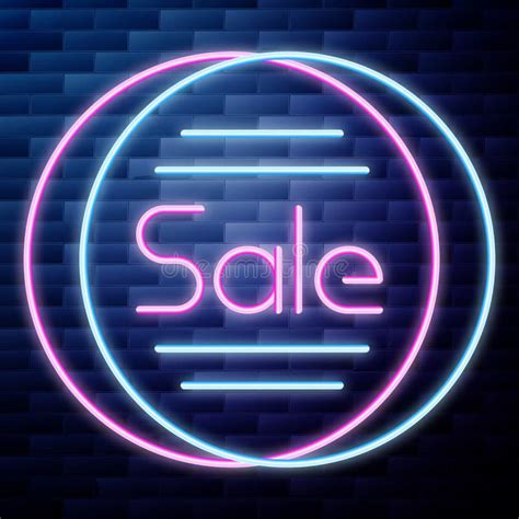 Sale glowing neon sign stock vector. Illustration of cinema - 120158802