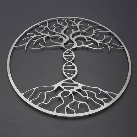 DNA Tree of Life Metal Wall Art Metal Tree Wall Art Double - Etsy