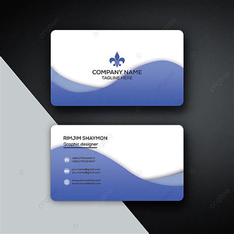 White Business Card Design Template Download on Pngtree