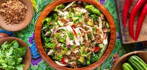 Lao Shredded Chicken Salad Recipe – Yum Gai Tom