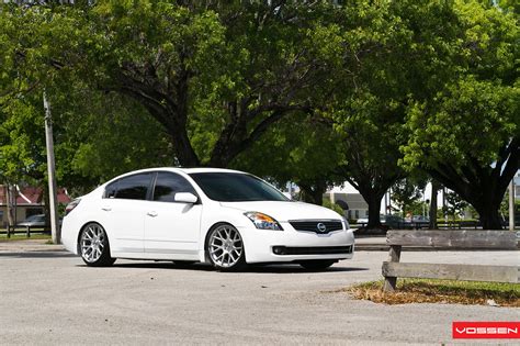 Low And Clean Nissan Altima Fitted With Classy Custom Wheels by Vossen — CARiD.com Gallery