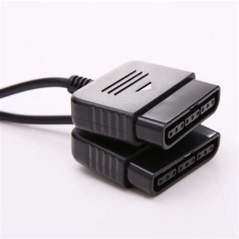 2 in 1 Dual USB Ports Controller Adapter Converter for Sony PS1 PS2 to PC USB 2.0 Wired ...
