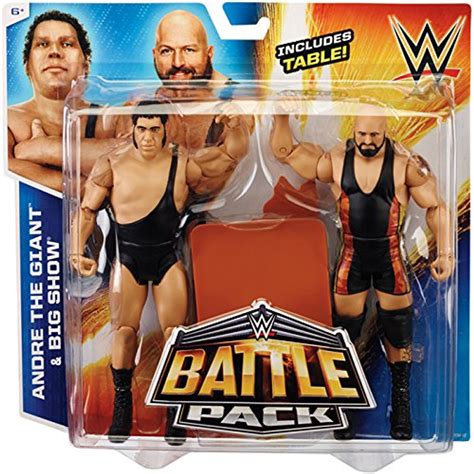 WWE Wrestling Series 33 Andre the Giant Big Show 6 Action Figure 2-Pack Table Mattel Toys - ToyWiz