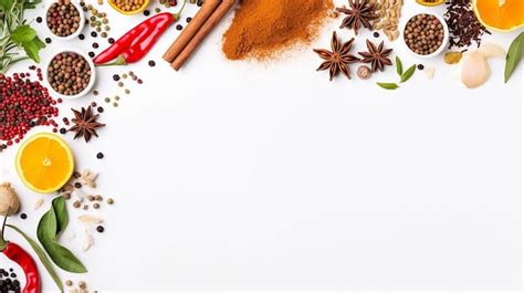 Premium Photo | Photo of Indian spices background with copy space