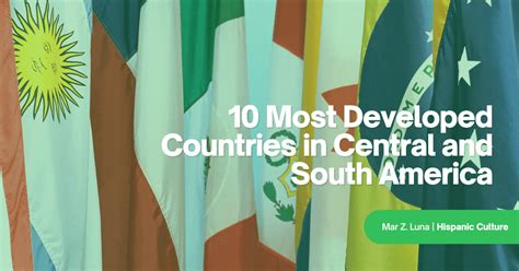 10 Most Developed Countries in Central and South America