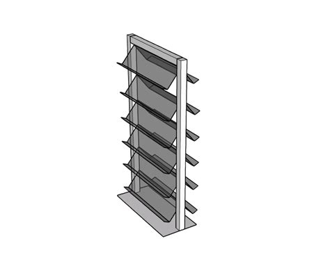 display with sloping shelves 280 cm - stand360.pl