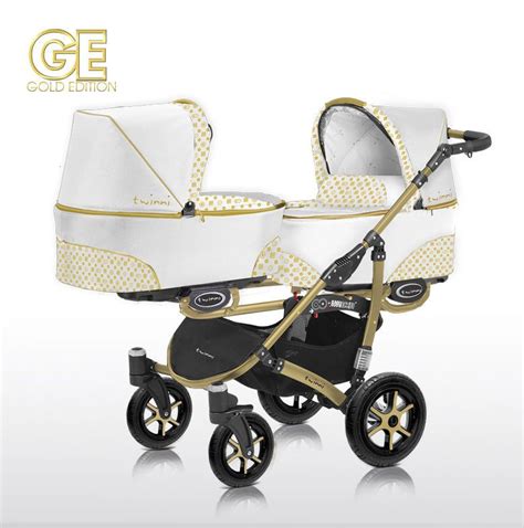 Twinni 2 in 1 Gold Edition - Double Pram Pushchair Stroller Twins ...