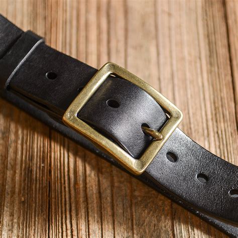 Casual Handmade Leather Simple Leather Belts Mens Black Belts Men Brow ...