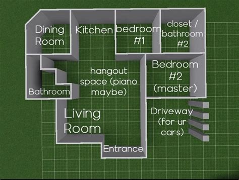 Bloxburg layout | House layouts, House layout plans, Small house design plans