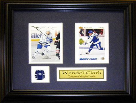 Wendel Clark Toronto Maple Leafs 2 Cards Framed - Athena Posters