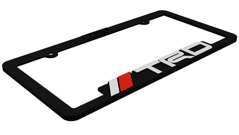 TRD Toyota Racing Development License Plate Frame Bracket — Custom Car ...