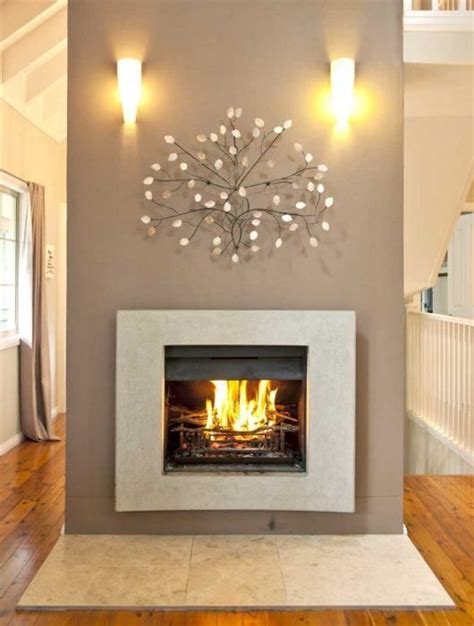 chimeneas-modernas-modelo-pequeño-pared Fireplace Lighting, Open Fireplace, Corner Fireplace ...