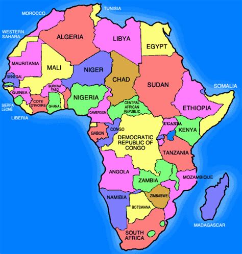 Bernie's African Odyssey : African Countries Visited