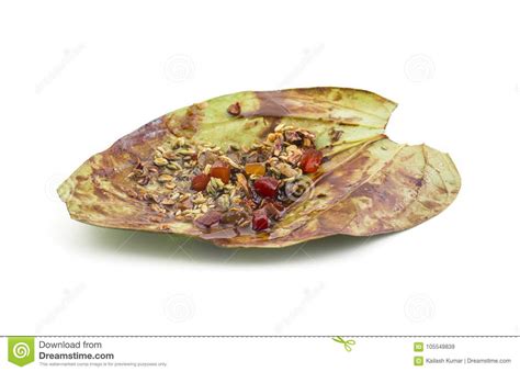 Masala paan stock image. Image of decorated, anise, kolkata - 105549839