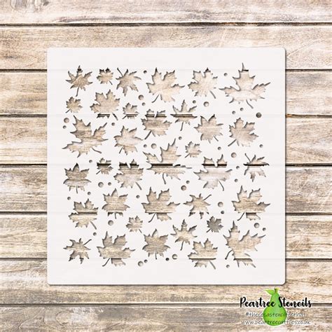 Maple Leaves Stencil – Peartree Cutfiles