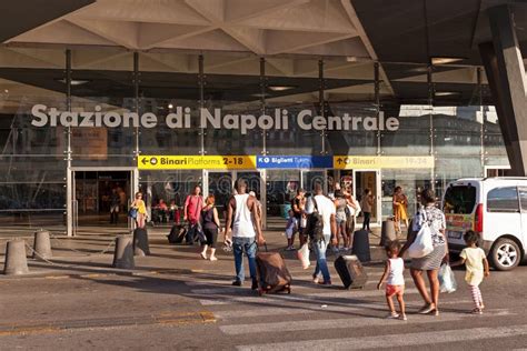 Tourists Coming into the Station Trains To Naples Editorial Stock Photo ...