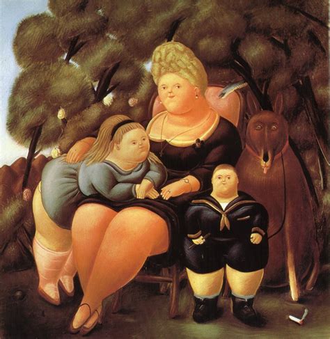 the family 1966- Fernando Botero | Fernando botero, American artists, Curvy art