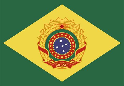 Communist flag of Brazil using a coat of arms I made : r/leftistvexillology