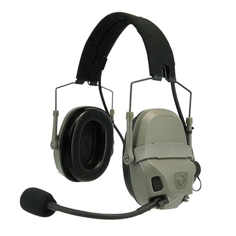 Military AMP Tactical HeadSet Noise Reduction Aviation Communication ...