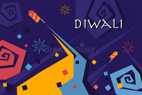 Colourful `Diwali` Fireworks. Concept for Diwali Festival India Stock ...