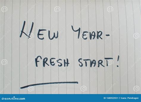 New Year Fresh Start stock image. Image of notepad, paper - 168052551