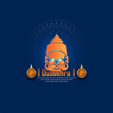 Premium Vector | Abstract illustration of dussehra. vector