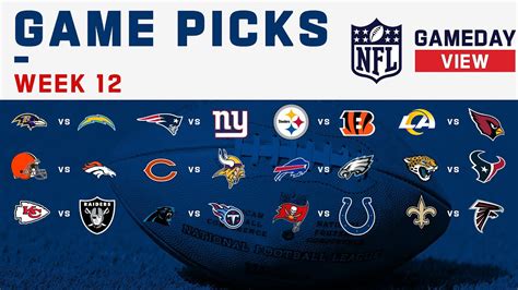 NFL Week 12 Game Picks - Win Big Sports