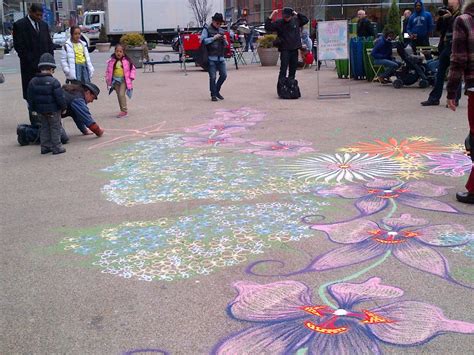 Sidewalk art in midtown NYC | Sidewalk art, Midtown nyc, Nyc