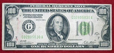 1928 A $100 Dollar Redeemable in Gold Certificate