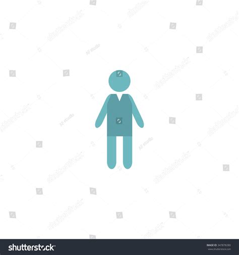 Boy Color Vector Icon On White Stock Vector (Royalty Free) 347878280 ...