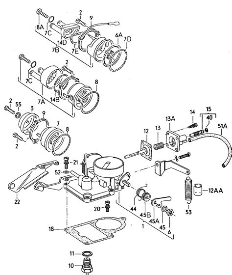 Volkswagen Carburetor body, upper part