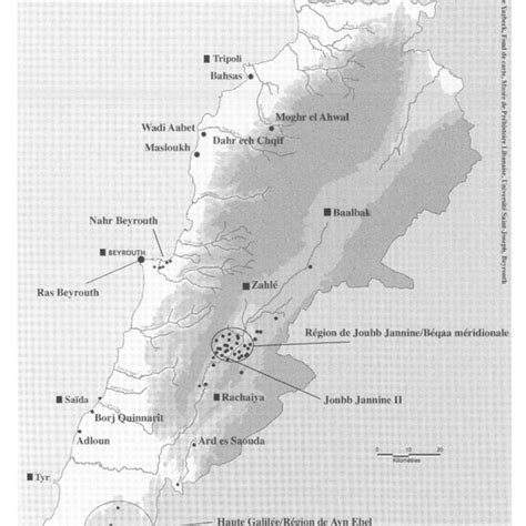 Sites du Paléolithique inférieur au Liban. | Download Scientific Diagram