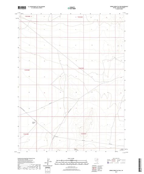 MyTopo Spring Creek Flat NW, Nevada USGS Quad Topo Map