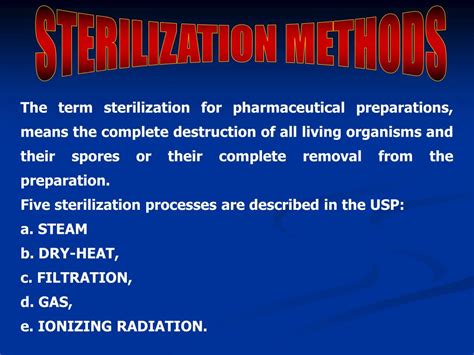 PPT - STERILIZATION METHODS PowerPoint Presentation, free download - ID:3811549