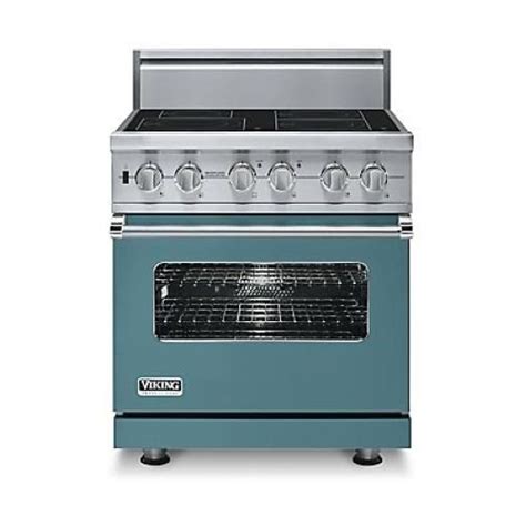 Viking - 30" Custom Electric Induction Range in a range of colors. Iridescent Blue shown ...